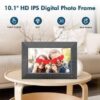 Digital Photo Frame 10.1 inch Digital Picture Frame - Nethgrow WiFi Digital Picture Frame, 32GB, IPS Touchscreen, Auto-Rotate, Motion Sensor, Instantly Sharing Photos Videos, Personalized Gifts