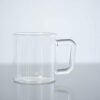 Borosil Vision Classic Large Mug [Set of 4] Clear Lightweight & Durable Drinkware, 10 oz Cups