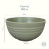 Irida Naturals Unbreakable Reusable Wheat Straw Bowls 27 oz|Set of 4 Serving Bowls for Rice,Soup,Pasta,NoodlesSnacks & Salads|Microwave & Dishwasher Safe| Kitchen Outdoor Party Bowls|Multi-Color