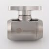 Bitspower G1/4" Mini Valve with Silver Handle, Black Sparkle Body