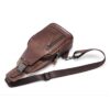 YUAN FAN VIP Genuine Leather Sling Bag Small,Chest Shoulder Bags for Men Outdoors Anti Theft Black - Image 2