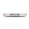 Hazel Stainless Steel Dinner Plates Indian | Metal plates India | Unbreakable plates Set of 3 With Glossy Mirror Finish, Silver - Image 4