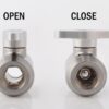 Bitspower G1/4" Mini Valve with Silver Handle, Black Sparkle Body - Image 2