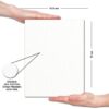 Zen Sangam A5 Artists' Expert Watercolor 300GSM 60% Cotton Cold Pressed Glued Sketch Paper Pad - 24 Sheets (48 Pages) - Watercolor Paper - Watercolour Book (Landscape A5)