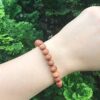 EDMIRIA Unisex Adult Sandalwood Chandan Round Beads Yoga Meditation Handmade Elastic Stretchable Bracelet (Large Brown) - Image 5