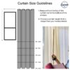 Encasa Homes Semi-Sheer Wide Rod Pocket Printed Polyester Curtains with Tie Back, Living Room, Bedroom, Kitchen Curtains, 55x63 inch Oranges Branches Print, 2 Panels - Image 5