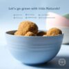Irida Naturals Unbreakable Reusable Wheat Straw Bowls 27 oz|Set of 4 Serving Bowls for Rice,Soup,Pasta,NoodlesSnacks & Salads|Microwave & Dishwasher Safe| Kitchen Outdoor Party Bowls|Multi-Color - Image 2