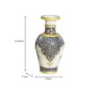 HANDICRAFTS PARADISE Handicrafts Paradise Marble Kuppi Flower Vase (Blue,Standard) - Image 2