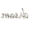 PURESTORY Tabletop Freestanding Dream Sign,Decorative Metal Words Home Decor,Bedroom Kitchen Living Room Table Centerpiece Words.Decorative Metal Word Signs - Dream - Silver - Image 4