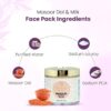 Flower Organics Masoor Dal & Milk Skin | Brightening, Exfoliating, Blackhead & Whitehead Removal Face Pack | Face pack For Men & Women (120ml) - Image 7