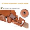 YUAN FAN VIP Genuine Leather Sling Bag Small,Chest Shoulder Bags for Men Outdoors Anti Theft Black - Image 5