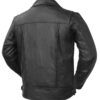 First Mfg Co - Mastermind - Men's Motorcycle Biker Riding Black Leather Jacket - Medium - Action Back Armor Pockets Gussets Thermal Liner Vented