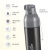 Milton Steel Convey 900 Insulated Inner Stainless Steel Water Bottle, 630 ml, Black | Leak Proof | BPA Free | Hot or Cold for Hours | Office | Gym | Hiking | Treking | Travel Bottle