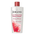 Jergens Extra Moisturizing Hand Soap, Liquid Hand Soap Dispenser with Jergens Cherry Almond Scent, Hand Wash For Dry Hands, 8.3 Ounces (Pack of 3)