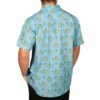 Tipsy Elves Mens Hawaiian Button Down Shirt - Tacosaurus (Blue) - Size Large - Image 6