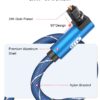 90 Degree to 90 Degree Optical Audio Cable, EMK 360 Degree Swivel Adjustable Right Angled on Both Ends Optical Cable for Home Theater, Sound bar, TV, PS4, Xbox & More(5ft/1.5m) - Image 2