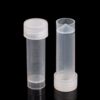 Eowpower 50pcs 5ml Plastic Sample Bottle Vial Storage Container Test Tubes for Laboratory Lab