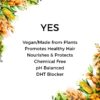 VEGAN Anti Hair Fall Shampoo | Plant Based Keratin & Organic Moroccan Argan Oil Shampoo | 100% Chemical Free Hair Thickening & Hair Fall Control | Shampoo for Women & Men | 6.8 fl. oz. - Image 5