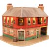 O Gauge 7mm 1:48 Scale Model Railroad Building Cardboard Corner INN Kit CityBuilder