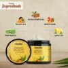 Rausha Body Scrub enriched with Vitamin C & E for Skin Brightening, Tan Removal and Suitable for all Skin Types | Pack of 1