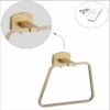 Easyhome Furnish Brass Antique Towel Ring Stand Napkin Towel Stand for Bathroom Towel Holder Napkin Ring Stand for Kitchen Cloth Hanger Towel Hanger for washbasin Bathroom Accessories 1003 - Image 4