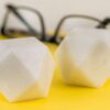 NikkisPride Handmade Marble Unique Geometric Shapes Paper Weight for Student Desktop Study Table Accessories Positive Energy - Set of 2 2 Inch Dia and 1.8 Inch Height White - Image 2