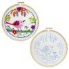 Embroiderymaterial Cross Stitch Hand Embroidery Bird in Garden Design DIY Kit- Step-by-Step Instruction - Image 2