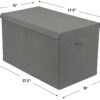 Sorbus Toy Chest with Flip-Top Lid, Kids Collapsible Storage for Nursery, Playroom, Closet, Home Organization, Large (Gray) - Image 7