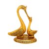 Handicrafts Paradise Swan Set Small On Metal Base Carved - Image 5