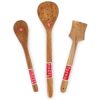 HAZEL Wooden Kitchen Tools Spoon Set of 5 (Pan Spatula Small, Oval Spatula Small, Serving Jhara, Taveta, Oval Spatula Large) - Image 5