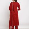 Rajnandini Women's Rayon Embroidered Kurta Set With Dupatta (JOPLVL245-XL_Maroon_XL)