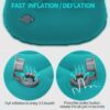 Betus Inflatable Camping Travel Pillow - Compressible, Compact, Comfortable, Ergonomic Ultralight Travel Pillow for Neck & Lumbar Support for Trips, Backpacking and Camping (Turquoise) - Image 3