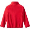 Spring&Gege Youth Solid Full-Zip Polar Fleece Jacket for Boys and Girls Size 9-10 Years Red