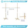 Get Out! Wooden Limbo Game for Kids Adults, 5ft Tall Limbo Stick Set Limbo Kit, Limbo Pole and Base for Luau Party Games - Image 3