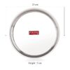 Hazel Stainless Steel Dinner Plates Indian | Metal plates India | Unbreakable plates Set of 3 With Glossy Mirror Finish, Silver - Image 3