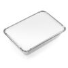 NYHI 50-Pack Heavy Duty Disposable Aluminum Oblong Foil Pans with Lid Covers Food Storage Tray Extra-Sturdy Containers for Cooking, Baking, Meal Prep, Takeout - 8.4" x 5.9" - 2.25lb - Image 4