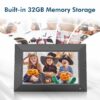 Digital Photo Frame 10.1 inch Digital Picture Frame - Nethgrow WiFi Digital Picture Frame, 32GB, IPS Touchscreen, Auto-Rotate, Motion Sensor, Instantly Sharing Photos Videos, Personalized Gifts - Image 3