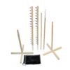 Get Out! Wooden Limbo Game for Kids Adults, 5ft Tall Limbo Stick Set Limbo Kit, Limbo Pole and Base for Luau Party Games