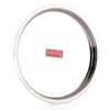 Hazel Stainless Steel Dinner Plates Indian | Metal plates India | Unbreakable plates Set of 3 With Glossy Mirror Finish, Silver