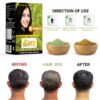 VCare Natural Herbal Hair Dye Powder | Apply for Dry Hair |100% Organic Henna Black Dye Hair Color Boost Shine and Hair Growth - 60 gm (Pack of 5) - Black - Image 3