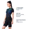 Veloz Women's Aqua Neon Quick Drying Anti-Chafing Swim Dress I Swimming Costume I Swimwear for I One-Piece Swimsuits I Swimsuit (XX-Large Blue) - Image 4