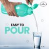 Oliveware Jumbo 2 Litre Water Bottle Blue | for Home, Office & Gym | 2000 ML Jumbo Size | Sturdy with Holder | BPA Free Premium Bottle | Best Big 2L Bottle (Pack of 1) - Image 3