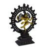 WIGANO Genuine Brass Natraj Brass Statue Sculpture Shiva for Home,Temple,Office & Living Room or Gifting(9"x7.5",Black) - Image 2