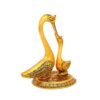 Handicrafts Paradise Swan Set Small On Metal Base Carved - Image 4