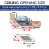 KAZE APPLIANCE SEP120 | 120 CFM | 0.3 Sone Ultra Quiet | Energy Star-Certified Energy-Saving Bathroom Exhaust Ventilation Fan