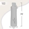 Milton New Tiara 900 Stainless Steel 24 Hours Hot and Cold Water Bottle, 750 ml, Silver - Image 5