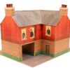 O Gauge 7mm 1:48 Scale Model Railroad Building Cardboard Corner INN Kit CityBuilder - Image 2