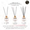 Soul & Scents Reed Diffuser Set | 4.06 oz (120ml) Blossom Scented Diffuser with Free Fiber Sticks (1 Pack) | Home Fragrance Essential Oil Reed Diffuser for Bathroom Shelf Décor, Office & Bedroom - Image 2