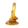 Handicrafts Paradise Swan Set Small On Metal Base Carved - Image 3