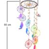 Rooh Dream Catcher ~Rainbow Spiral ~ Handmade Mandala Hangings for Positivity (Can be Used as Home Décor Accents, Wall Hangings, Garden, Car, Outdoor, Bedroom, Key Chain) (Rainbow) … (Large)